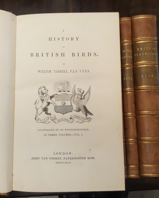A history of British Fishes, Birds, Quadrupeds, Reptiles.- A general …