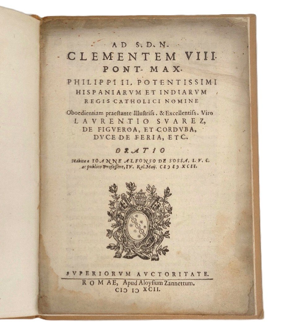 Ad Clementem VIII Pont. Max. Philippi II Hisp. et Indiarum …