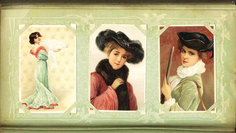 Album di cartoline, fine Ottocento – inizio Novecento.