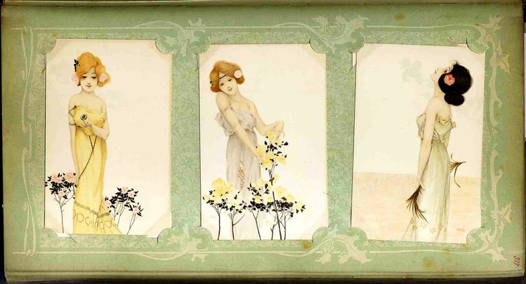 Album di cartoline, fine Ottocento – inizio Novecento.