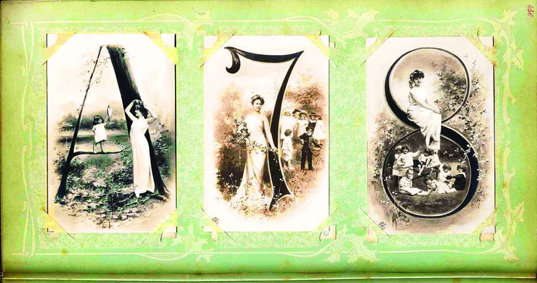 Album di cartoline, fine Ottocento – inizio Novecento.