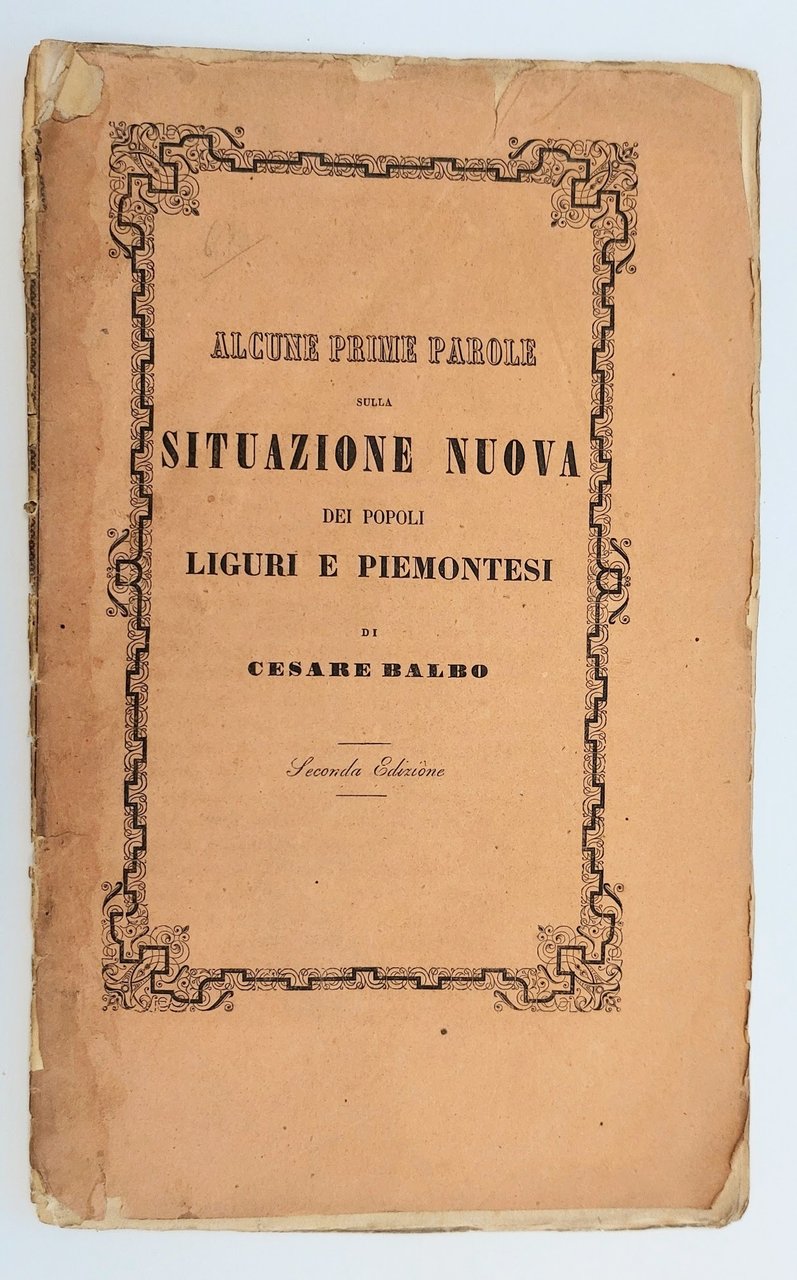 Alcune prime parole sulla situazione nuova dei popoli liguri e …