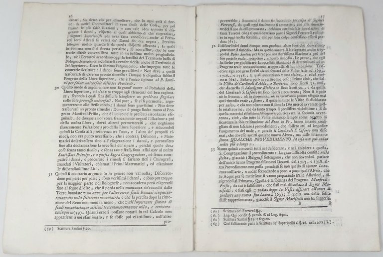 Alla Sagra Congregazione delle Acque l'Em.mo e Rev.mo Sig. Cardinal …