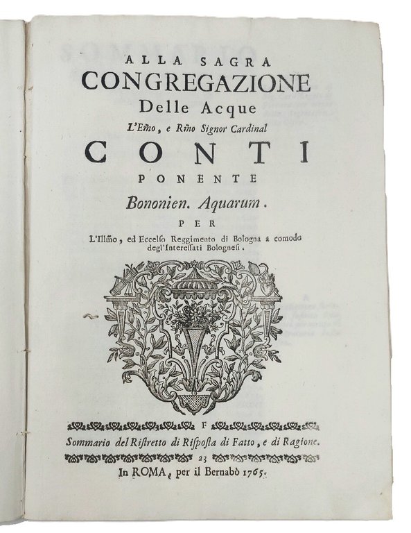 Alla Sagra Congregazione delle Acque l'Em.mo e Rev.mo Sig. Cardinal … | Immagine Gallery 8