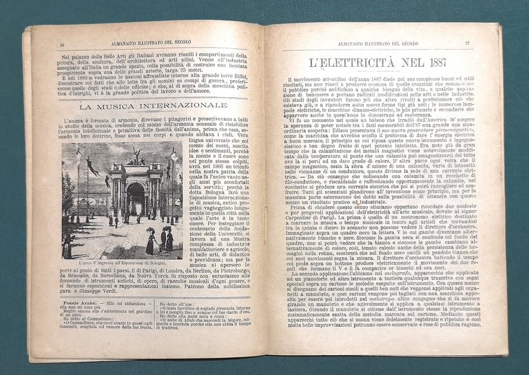 Almanacco Illustrato del giornale Il Secolo. 1888.