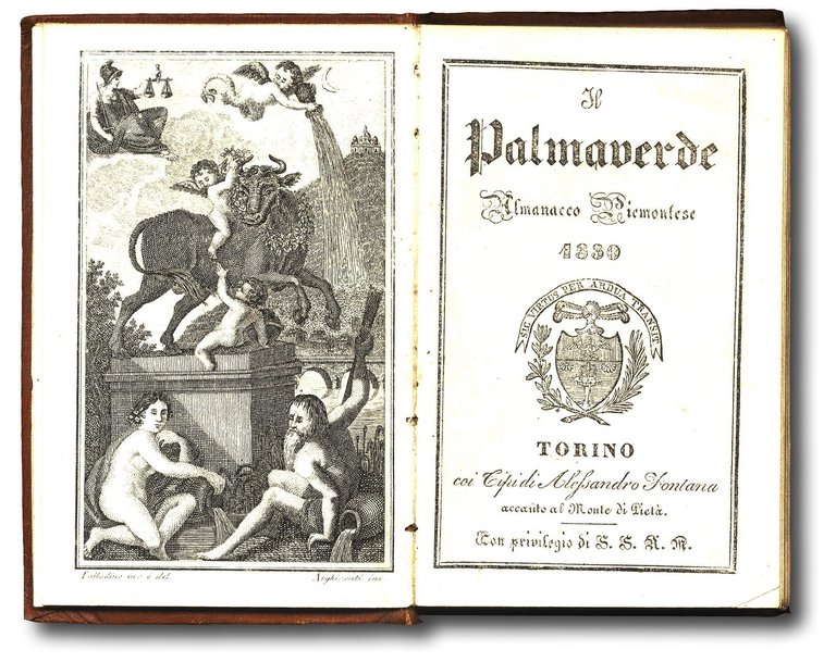 Almanacco Piemontese 1830.