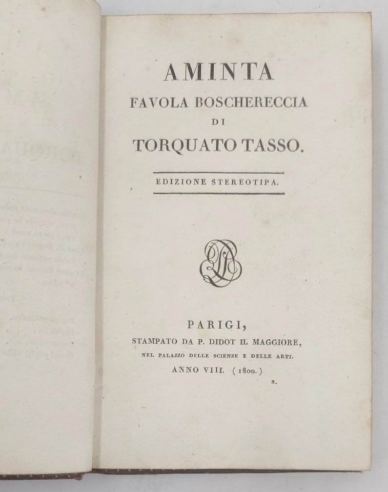 Aminta. Favola boschereccia.