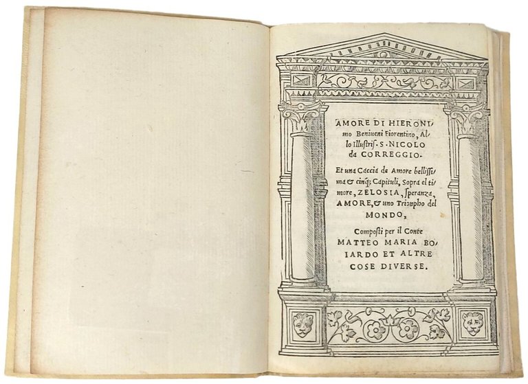 Amore di Hieronimo Beniveni fiorentino, allo illustris. s. Nicolo da … | Immagine Gallery 1