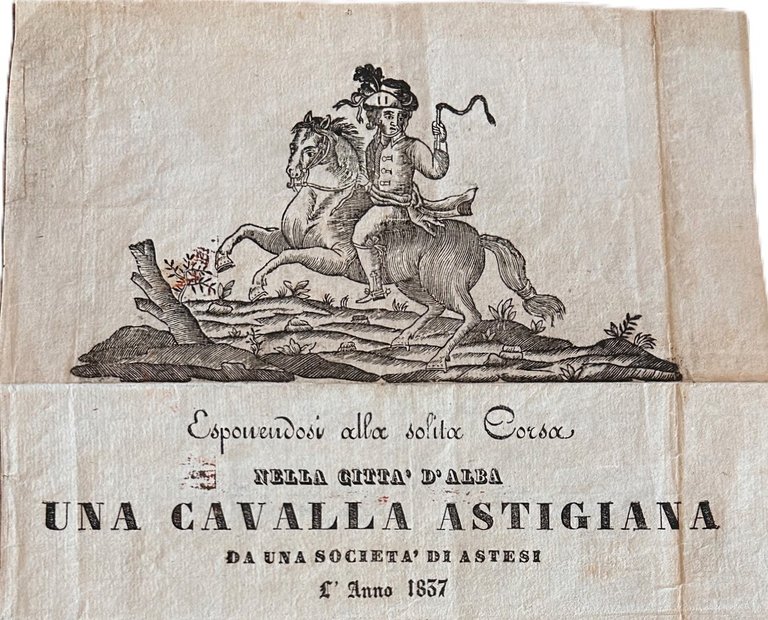 &amp;ldquo;Esponendosi alla solita corsa nella citt&amp;agrave; d'Alba una cavalla astigiana … | Immagine Gallery 2