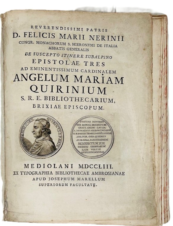 &amp;nbsp;Reverendissimi patris d. Felicis Marii Nerinii... De suscepto itinere subalpino … | Immagine Gallery 3