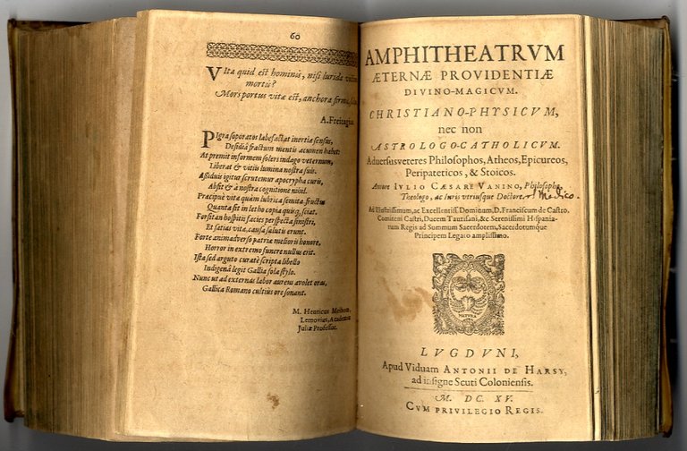Amphiteatrum Aeternae Providentiae Divino-Magicum. Christiano-Physicum, nec non Astrologo-Catholicum. Adversus veteres …