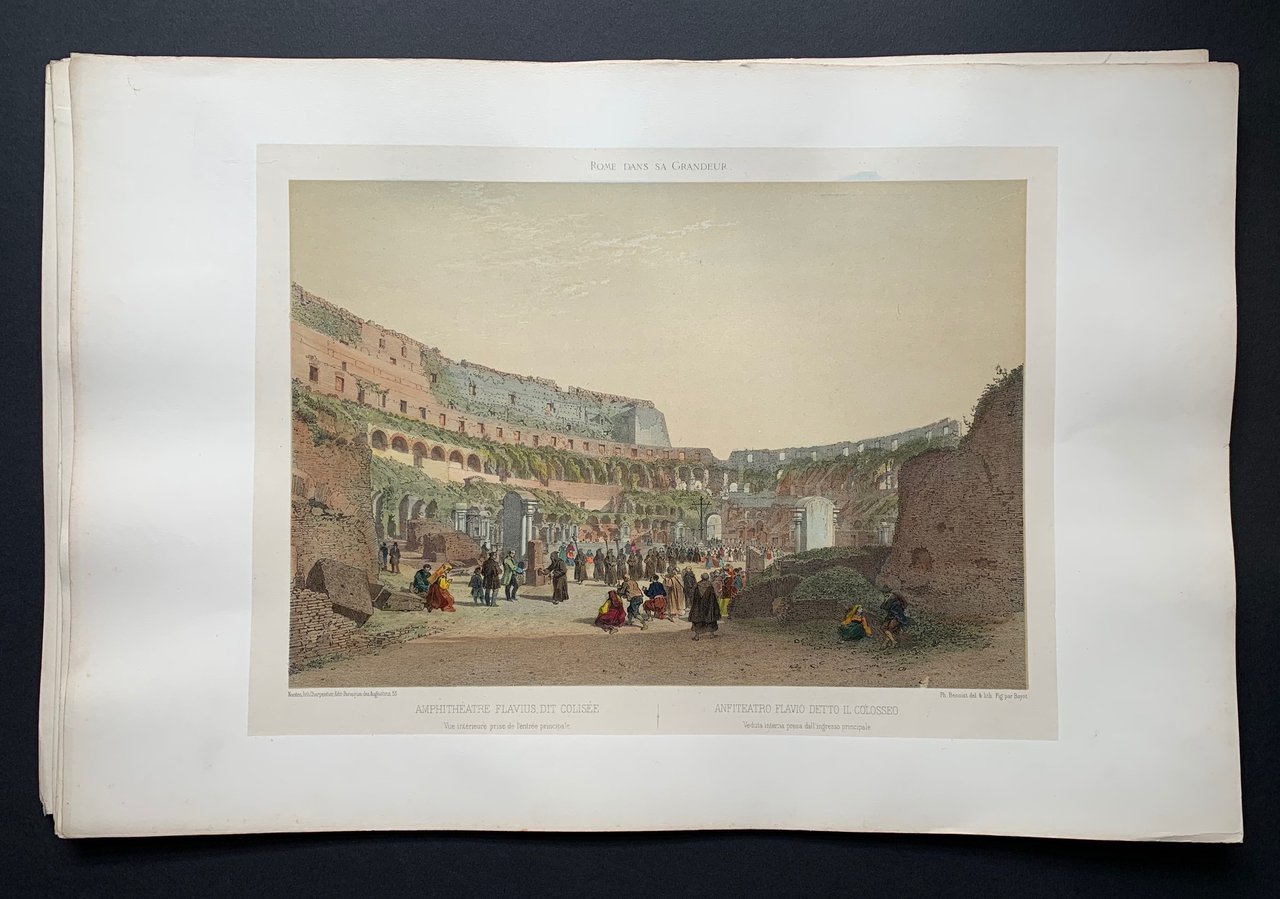 Amphitheatre Flavius dit colisée/Anfiteatro Flavio detto il Colosseo.