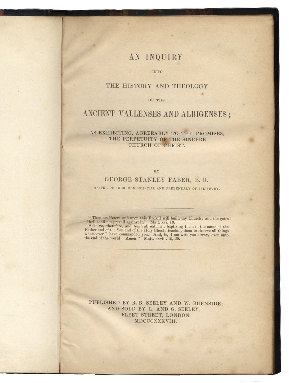 An inquiry into the history and theology of the ancient … | Immagine principale