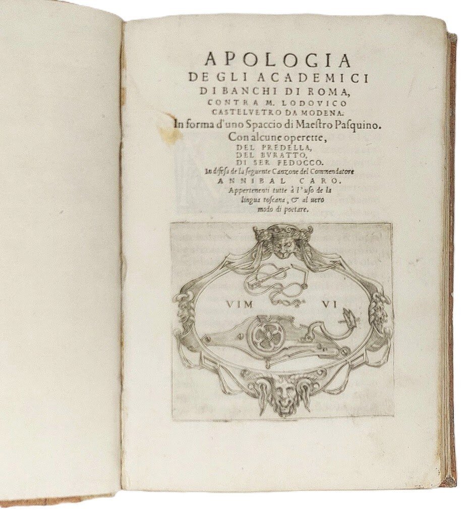 Apologia de gli Academici di Banchi di Roma contra M. …
