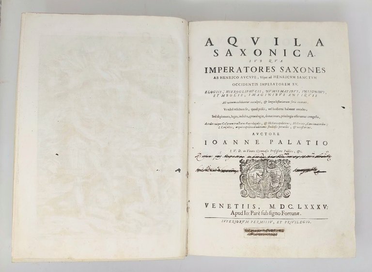 Aquila Saxonica sub qua Imperatores Saxones... (Segue la seconda parte:) …