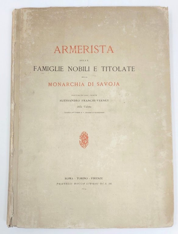 Armerista delle famiglie nobili e titolate della Monarchia di Savoia.