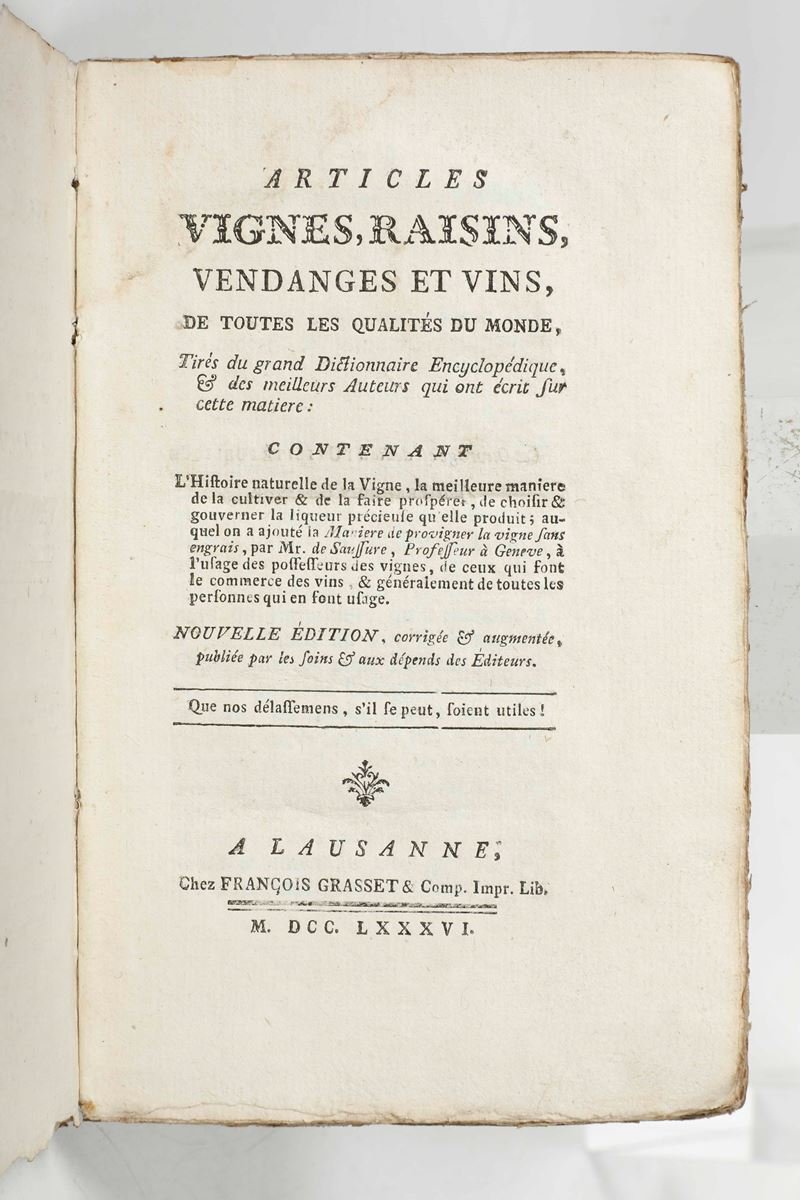 Articles, vignes, rasins, vendages et vins, de touts les qualit&amp;eacute;s …