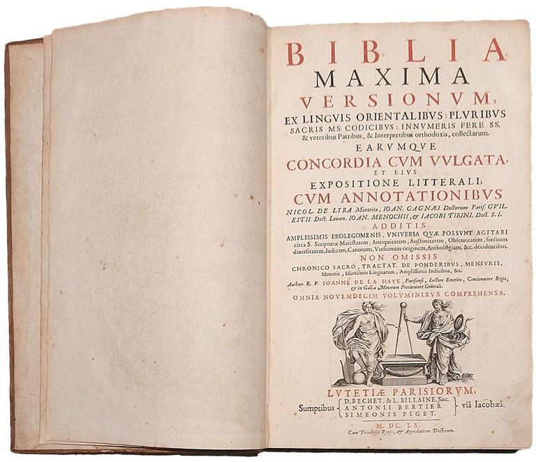 BIBLIA MAXIMA versionum, ex linguis orientalibus:&amp;nbsp; cum annotationibus Nicol. de …