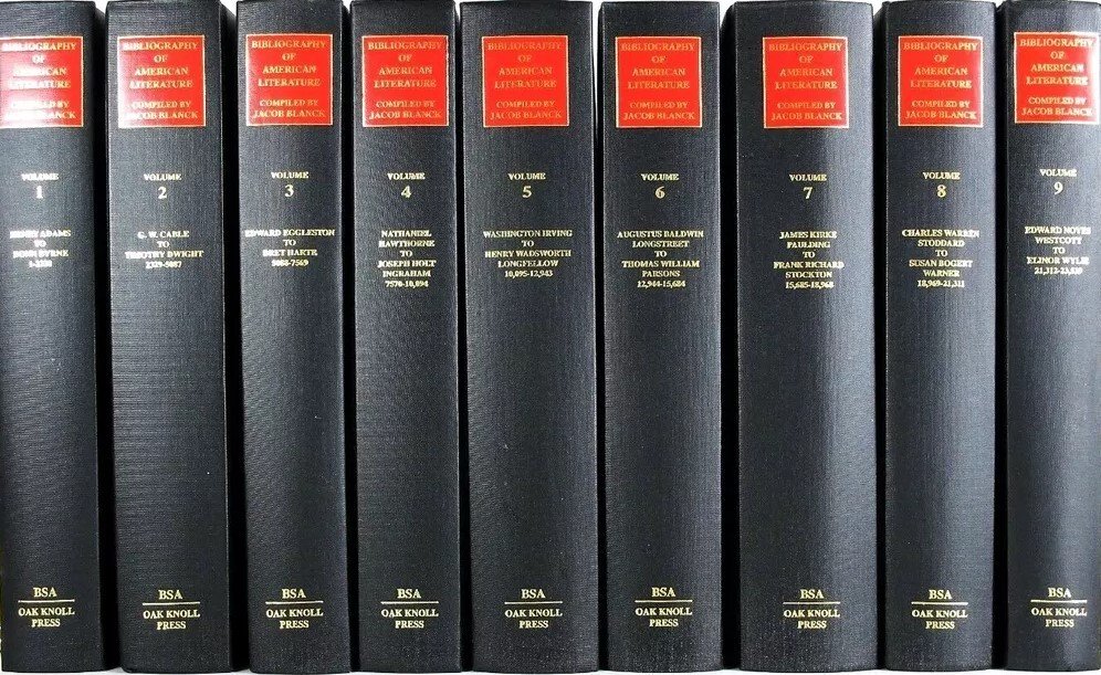 Bibliography of American Literature.
