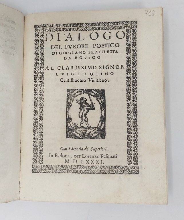 Breve et ingenioso discorso contra l'opera di Dante all'illustriss. et …