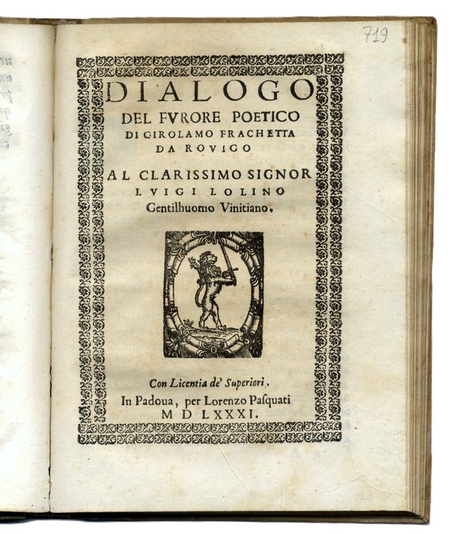 Breve et ingenioso discorso contra l'opera di Dante all'illustriss. et …