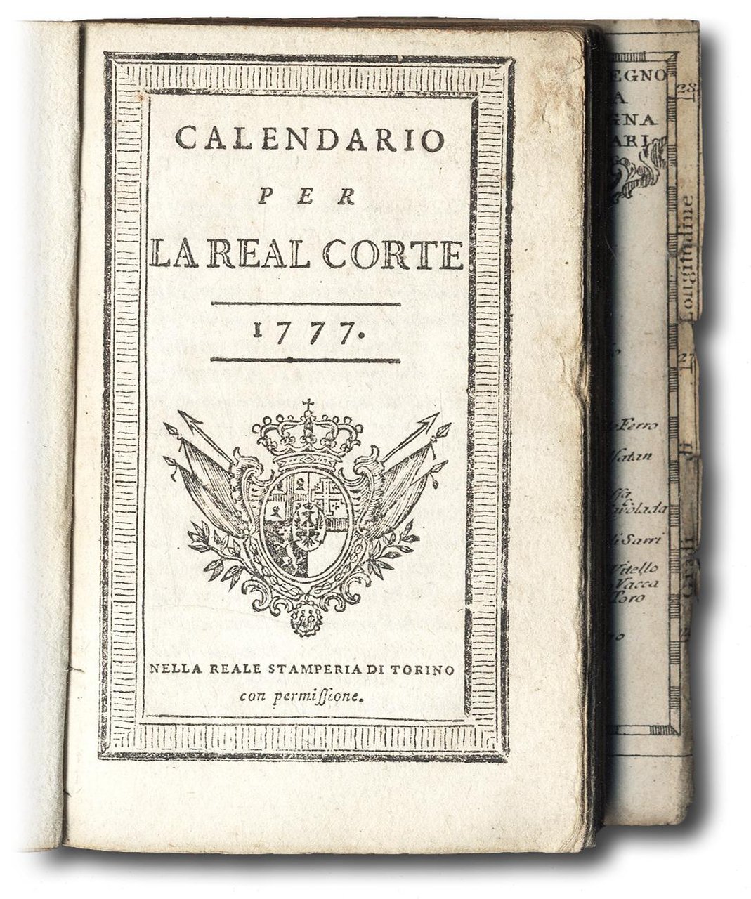 Calendario per la Real Corte