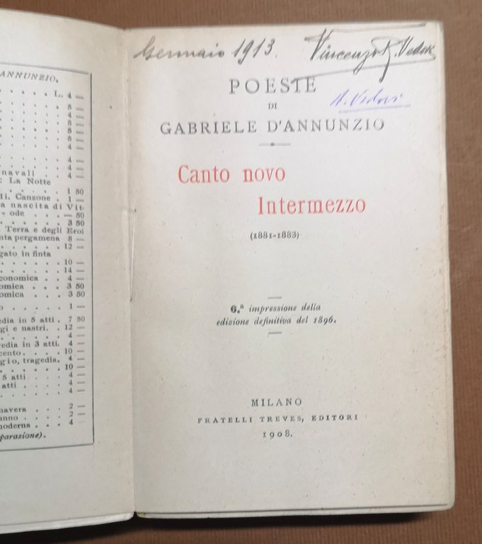 Canto novo. Intermezzo (1881-1883).