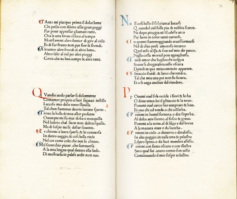 Canzoniere e Trionfi. (Segue:) Leonardus Brunus Aretinus, Vita di Petrarca.