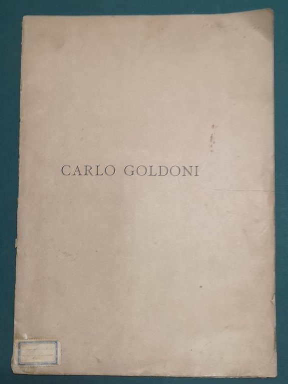 Carlo Goldoni, sonetti di G.C.