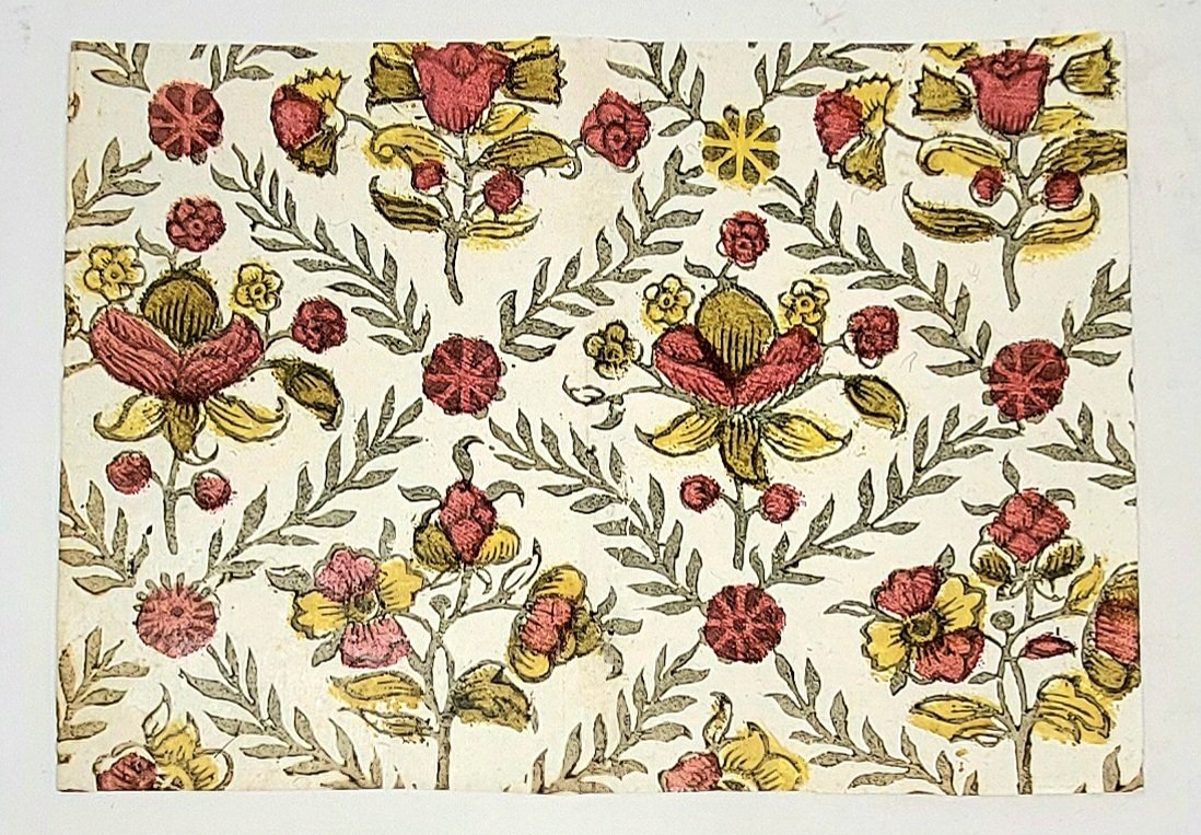 Carta a fiori settecentesca.