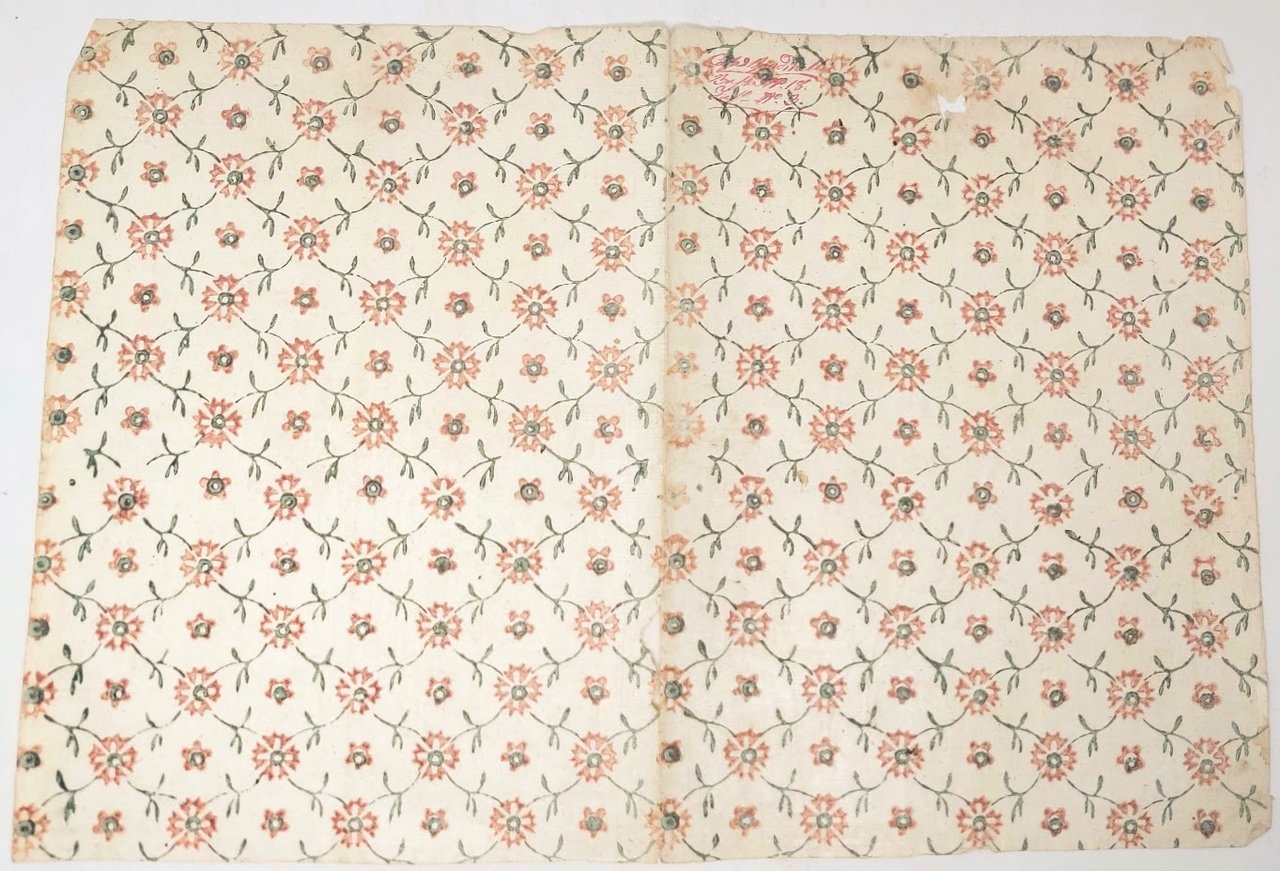 Carta a fiori settecentesca.