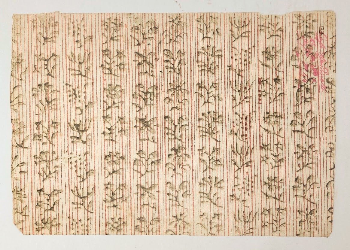 Carta a fiori settecentesca.