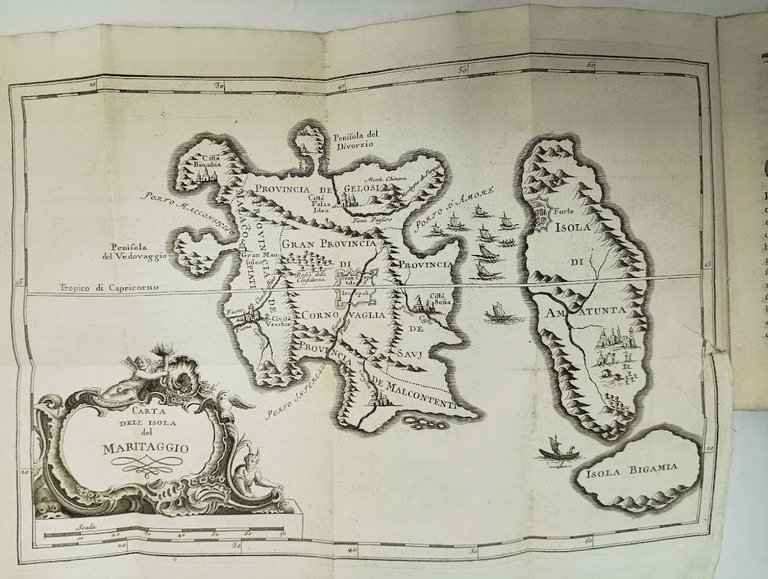 Carta topografica dell'isola del maritaggio.