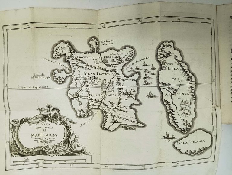 Carta topografica dell'isola del maritaggio.