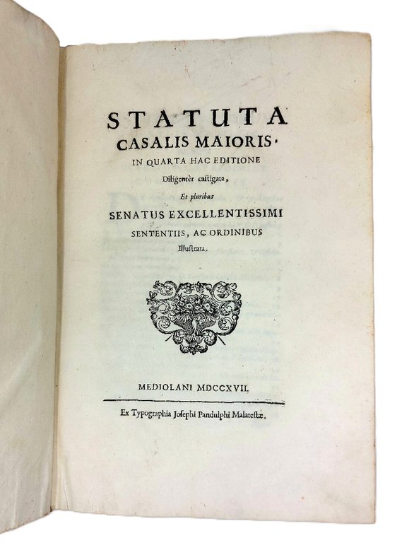 CASALIS MAIORIS in quarta hac editione diligenter castigata,&amp;nbsp;et pluribus Senatus … | Immagine Gallery 2