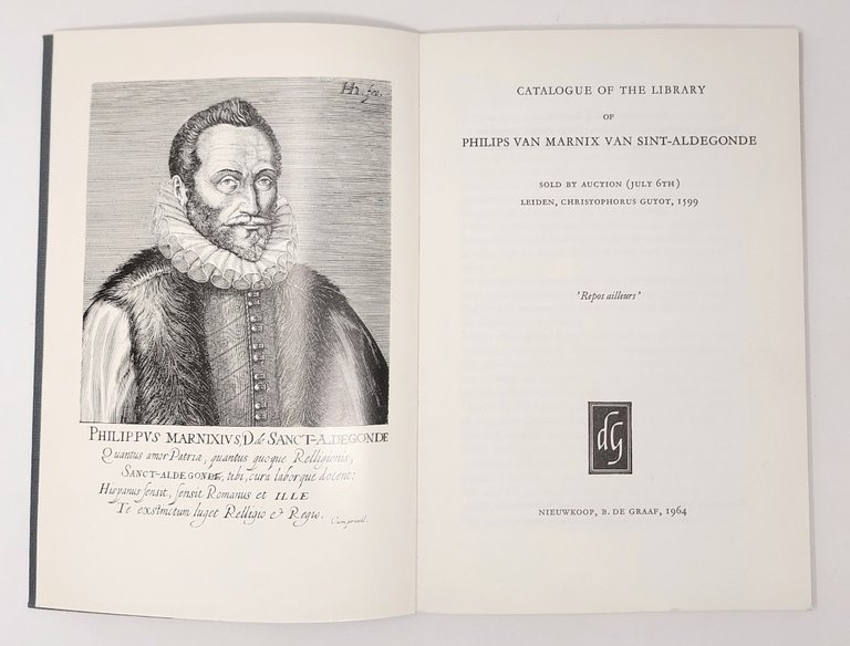 Catalogue of the Library of Philips van Marnix van Sint-Aldegonde. …