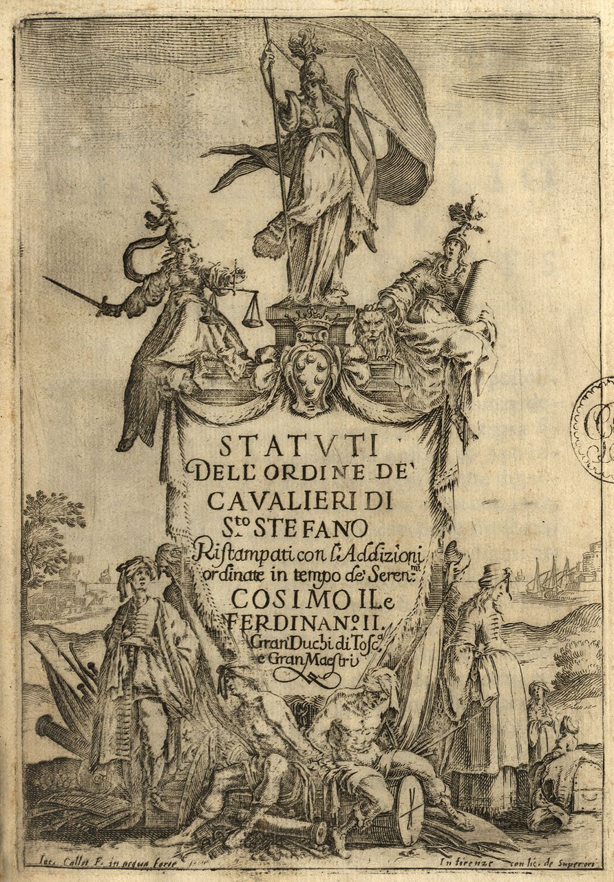 STATUTI DELL'ORDINE DE' CAVALIERI di SANTO STEFANO.