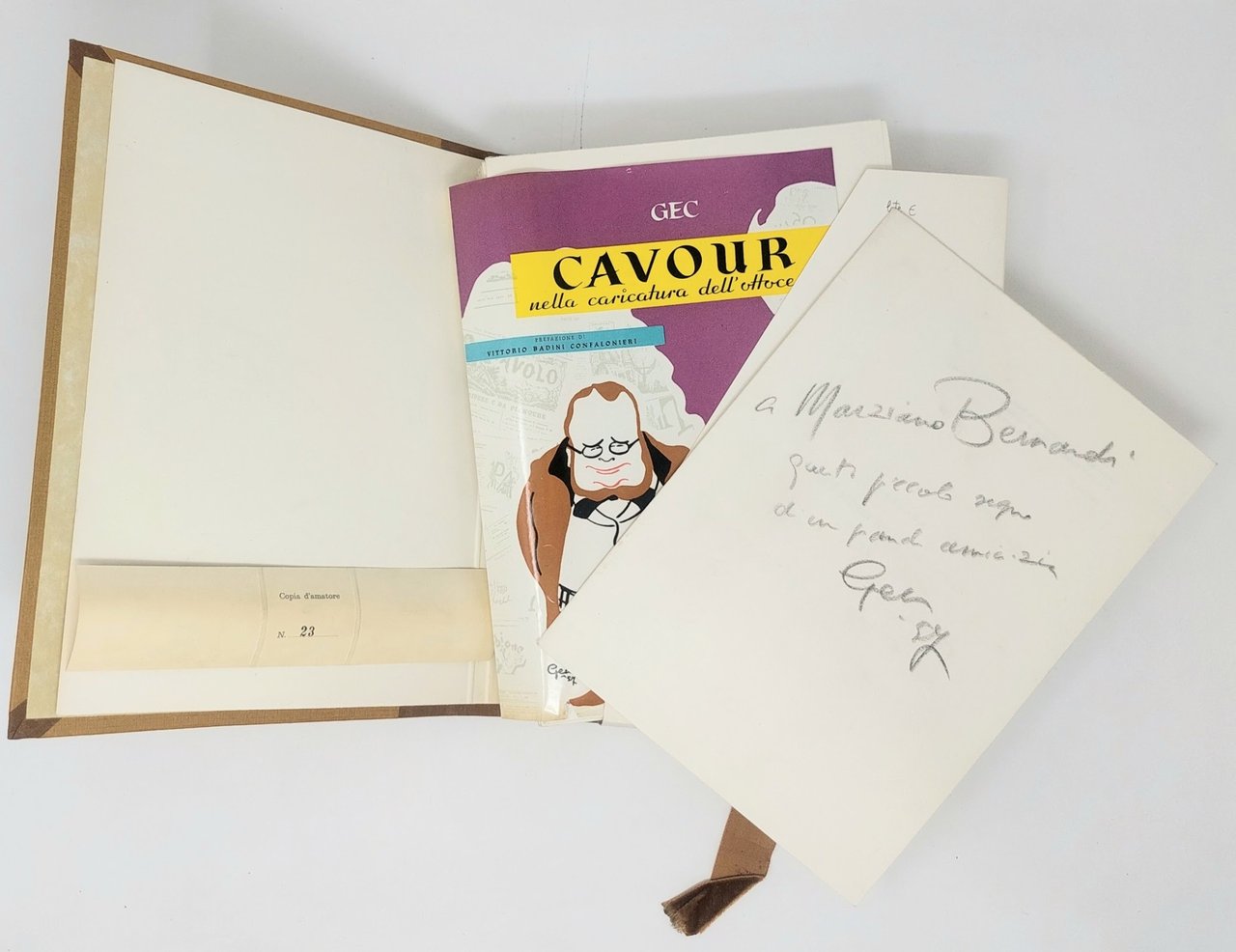 Cavour nella caricatura dell' Ottocento