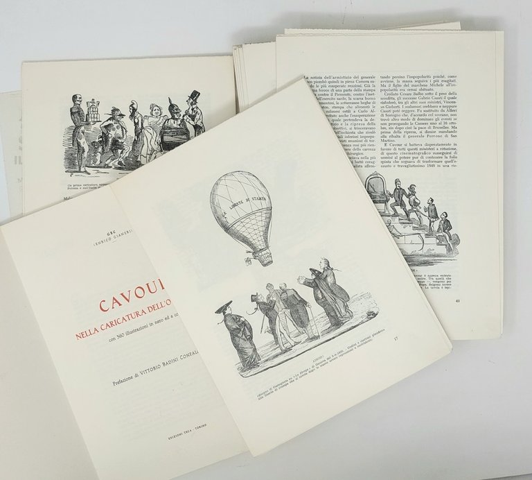 Cavour nella caricatura dell' Ottocento