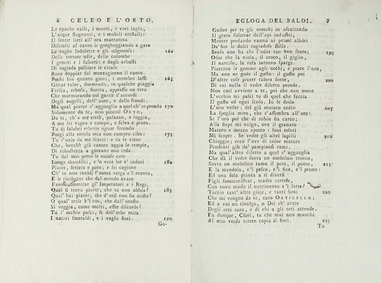 Celeo e l'orto. Egloga elegantissima&amp;nbsp;di Bernardino Baldi da Utino, Abate …