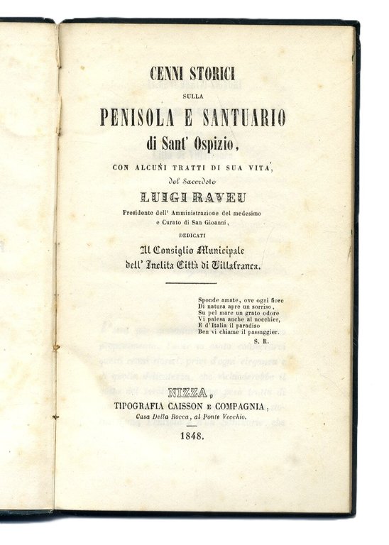Cenni storici sulla penisola e santuario di Sant'Ospizio con alcuni …