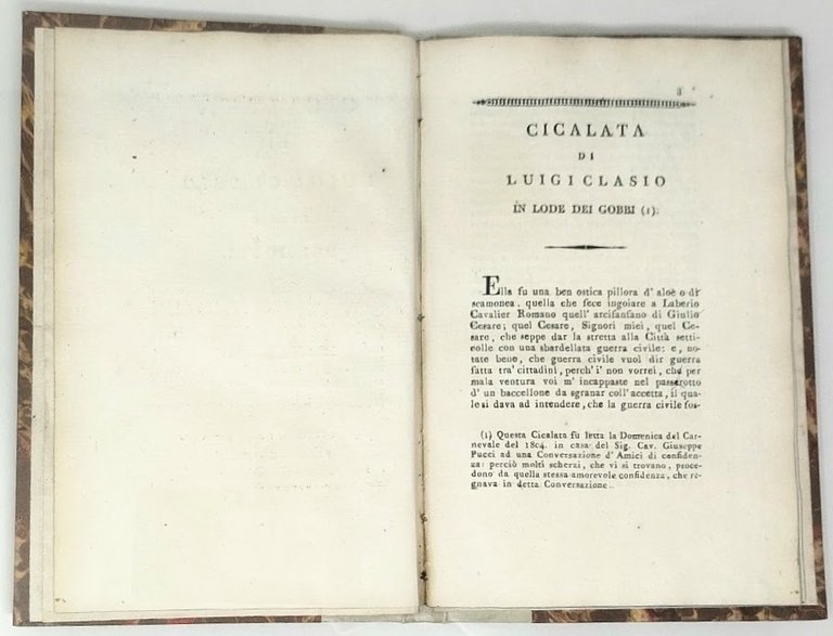 Cicalata in lode dei Gobbi.