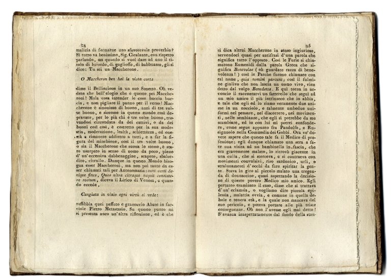 Cicalata in lode dei maccheroni