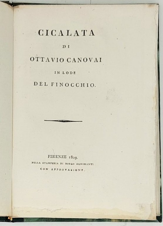 Cicalata in lode del finocchio