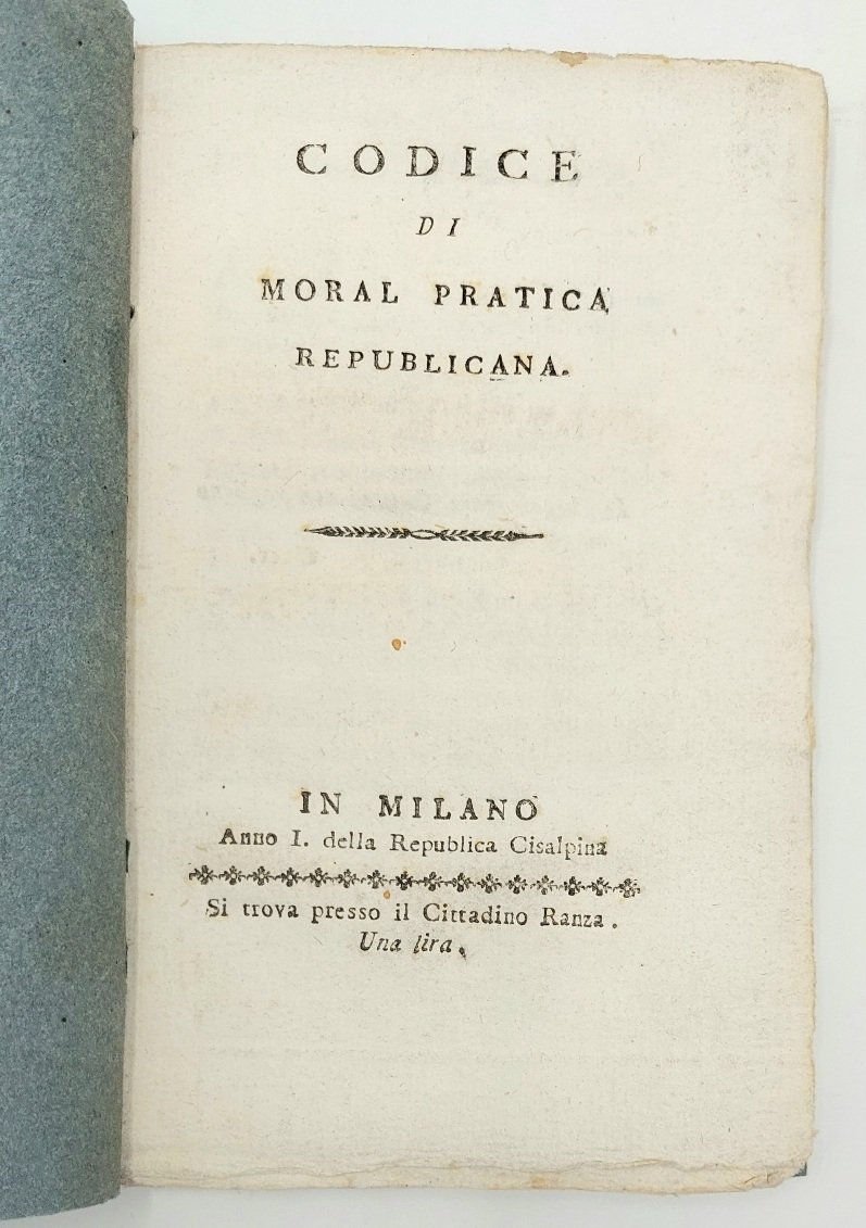 Codice di moral pratica republicana.