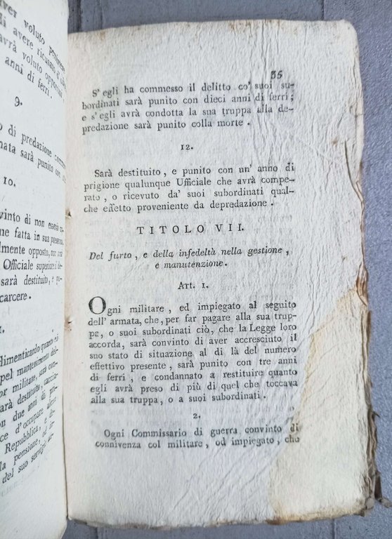 Codice militare provvisorio.