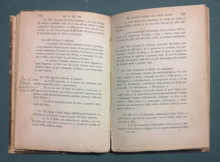 Codice Penale Toscano con le variazioni ordinate dalla legge 8 …