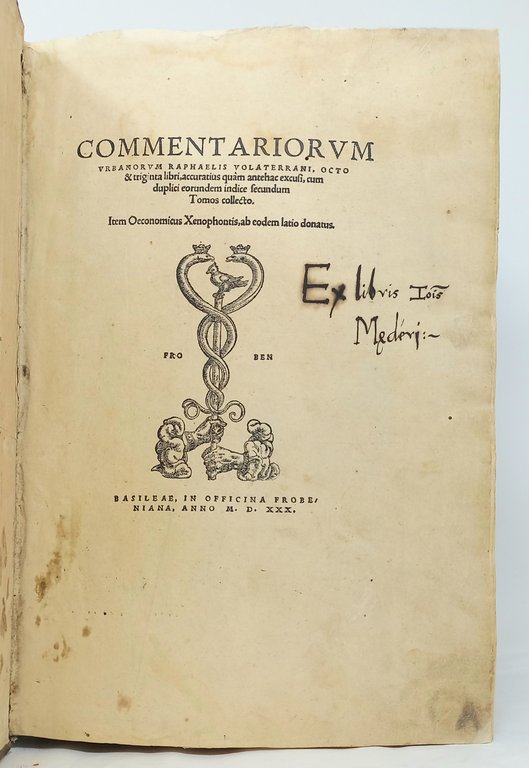 Commentariorum Urbanorum Raphaelis Volaterrani (Maffei), octo et triginta libri... Item …