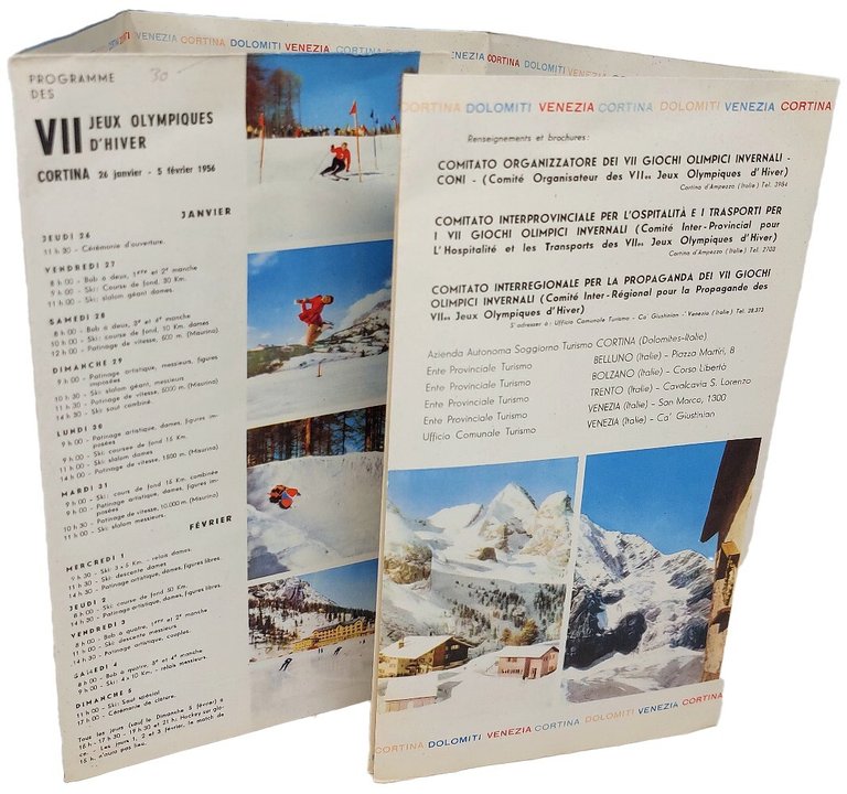 Cortina 1956 - Programme Des VII Jeux Olympiques D'Hiver - …