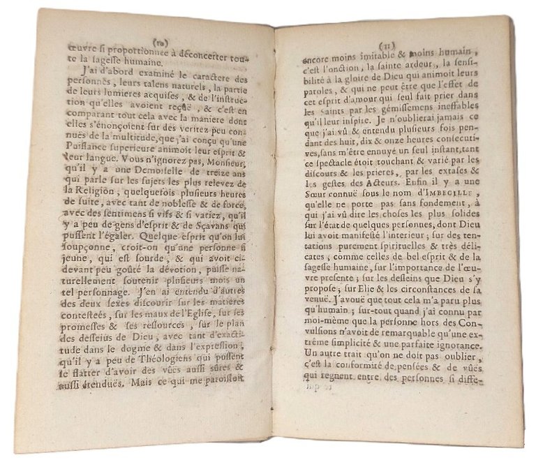 Coup d&amp;rsquo;&amp;oelig;il en forme de lettre sur les convulsions.